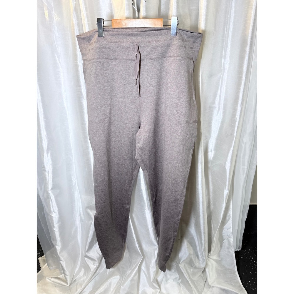 Spanx AirEssentials Tapered Pants Women 2X Tall Brown Heathered Joggers